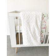 Luxe warm blanket Fawns - White