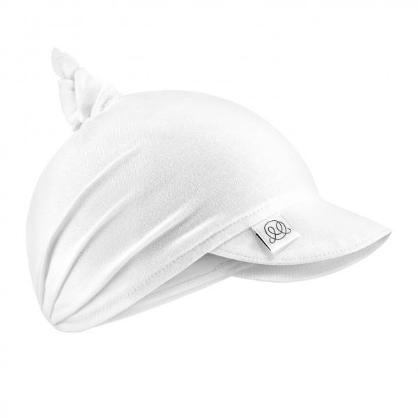 Bamboo visor cap Cream white