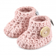 Baby booties - dusty pink