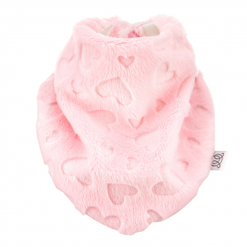 Winter triangle scarf - Love pink