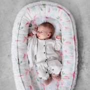 Baby nest Luxe Paradise birds Pink