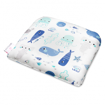 Bamboo baby pillow Sea friends