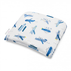 Bamboo baby pillow - Happy planes
