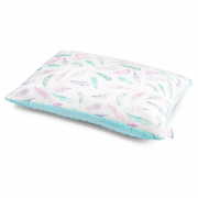 Fluffy bamboo pillow - Paradise feathers - lodowy
