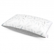 Fluffy bamboo pillow - Heavenly feathers - silver