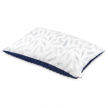 Bamboo fluffy pillow Heavenly feathers Navy