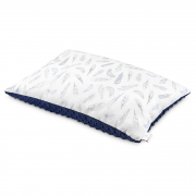 Fluffy bamboo pillow - Heavenly feathers - navy