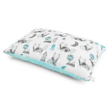 Bamboo fluffy pillow Wolves Ice