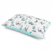 Fluffy bamboo pillow - Wolves - ice