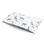 Fluffy bamboo pillow - Star wolves - silver