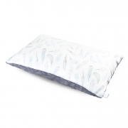 Fluffy bamboo pillow Luxe - Heavenly feathers - grey