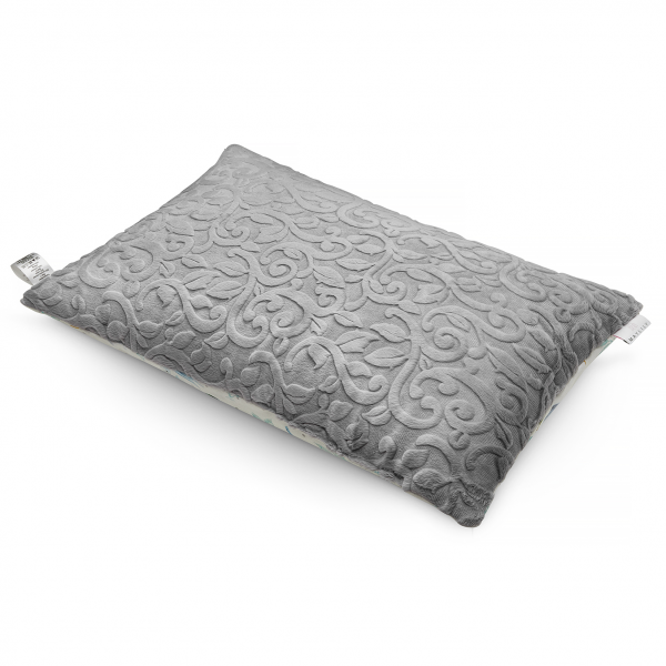Luxe fluffy pillow Heavenly birds Grey