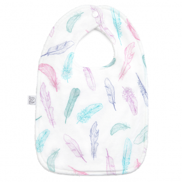 Bamboo bib Paradise feathers