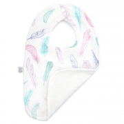Bamboo bib Paradise feathers