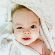 Ręcznik bambusowy niemowlaka Niebiańskie piórka Śmietanka
