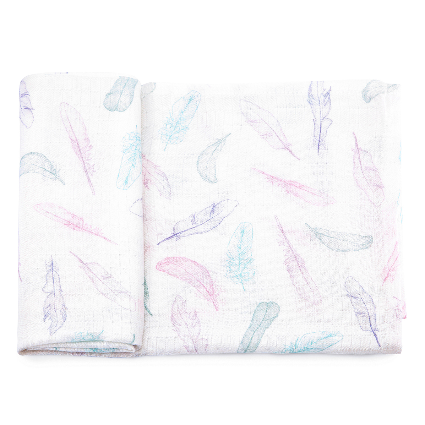 Bamboo square 70x70 - Paradise feathers