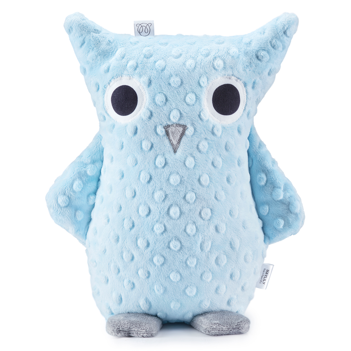 Cuddly owl Mila - light blue