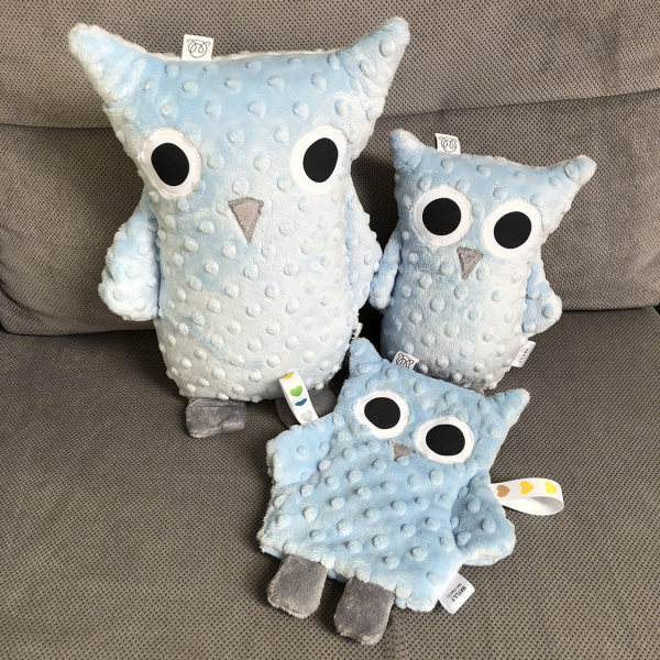 Mila Cuddly owl Light blue