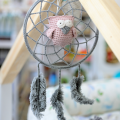 Dreamcatcher owl dusty pink - grey
