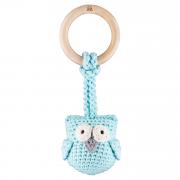 Eco-teether Owl - mint - OUTLET