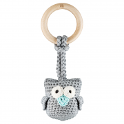 Eco-teether Owl - grey-mint - OUTLET