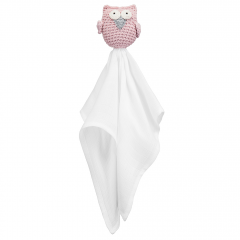 Snuggle toy Owl -  dusty pink