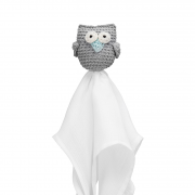 Snuggle owl security blanket Grey mint