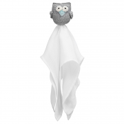 Snuggle owl security blanket XL Grey - mint
