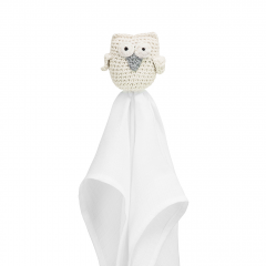 Snuggle toy Owl XL -  cream