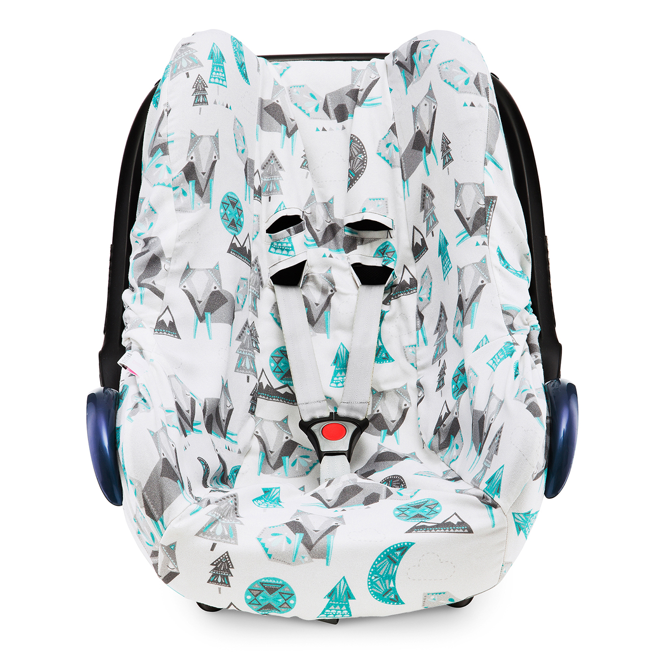 Bamboo car seat cover - Wolves