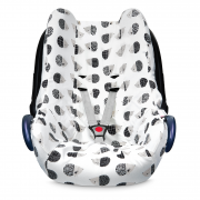 Bamboo car seat cover - Hedgehogs boys