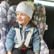 Bamboo car seat cover Hedgehogs girls