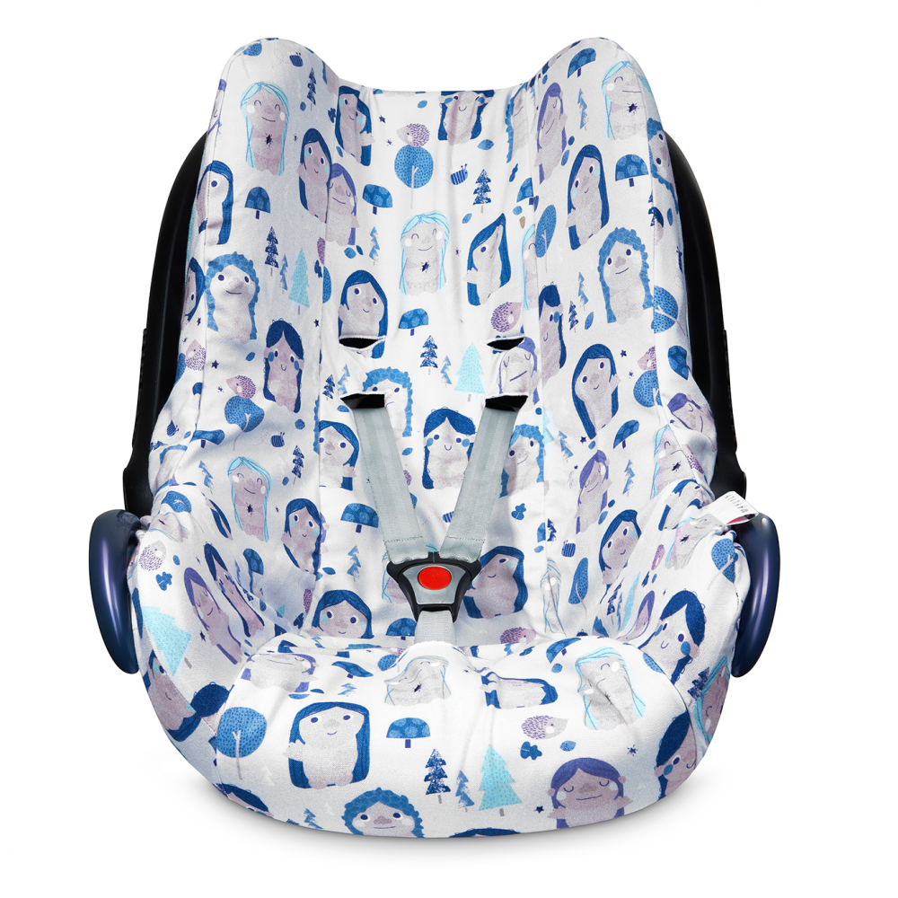 fits Maxi-Cosi Citi MayLily Hypoallergenic Blue Dragons Bamboo Replacement Cover for car seat