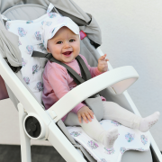 Bamboo stroller pad Heavenly feathers