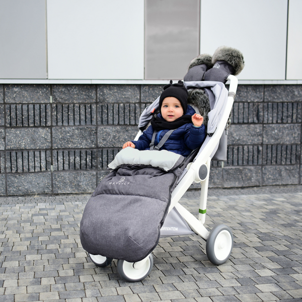 Stroller sleeping bag SNØ 12-48 mo Light grey
