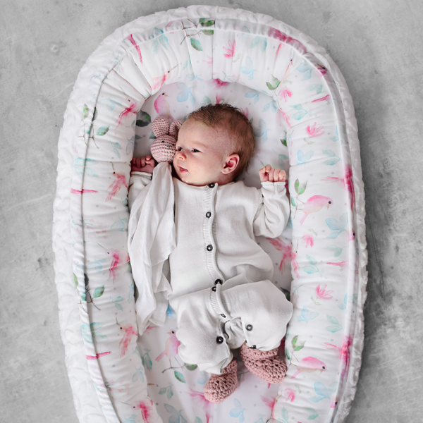 Baby nest Luxe Fawns white