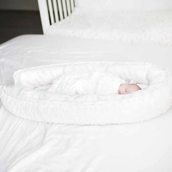 Baby nest Luxe Fawns white