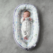 Baby nest Luxe Star wolves grey
