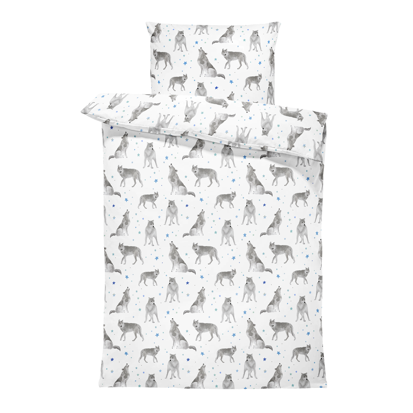 Bamboo bedding with filling - Star wolves