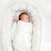 Baby nest Luxe Paradise feathers White