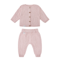 Knitted bamboo set Dusty pink