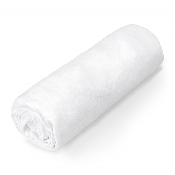 Cotton jersey bed sheet 140x200 White
