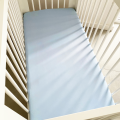 Cotton jersey bed sheet 90x200 - Light blue