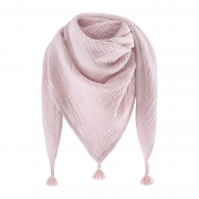 Muslin triangle scarf Pink-Pink
