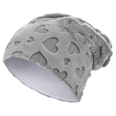 Winter hat - Love grey