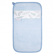 Bamboo hand towel - Heavenly feathers - light blue