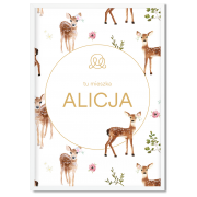 Personalized name poster - Fawns