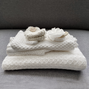 Knitted bamboo set Pearl