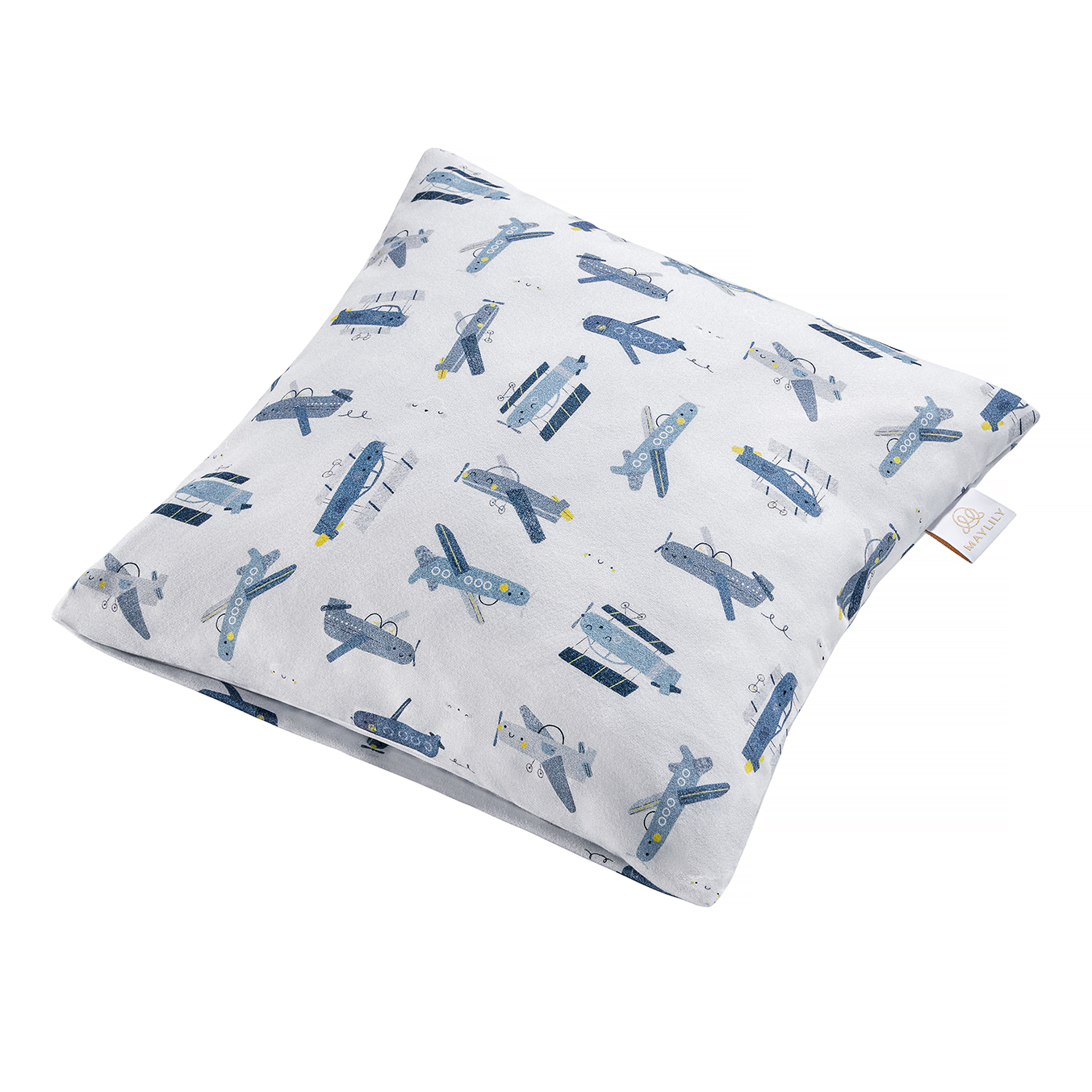Bamboo cushion cover - Happy planes
