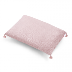 Muslin pillow 60x40 - dusty pink